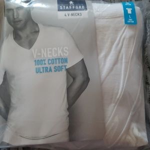 4 V-Neck shirts from Stafford
